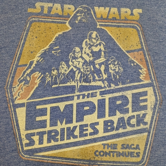 Star Wars The Empire Strikes Back Blue T-Shirt - Picture 2 of 3